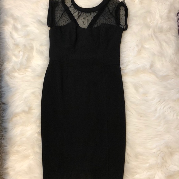 WHBM Sheer Polka Dot Dress - Picture 1 of 4